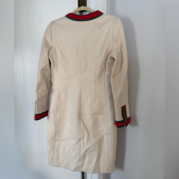 Gucci Wool Stripe Trim Coat - Picture 3 of 8